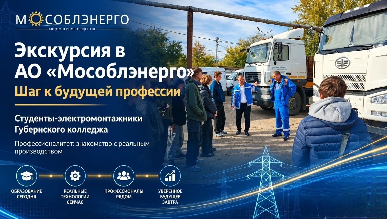 Экскурсия в АО «Мособлэнерго»: шаг к будущей профессии